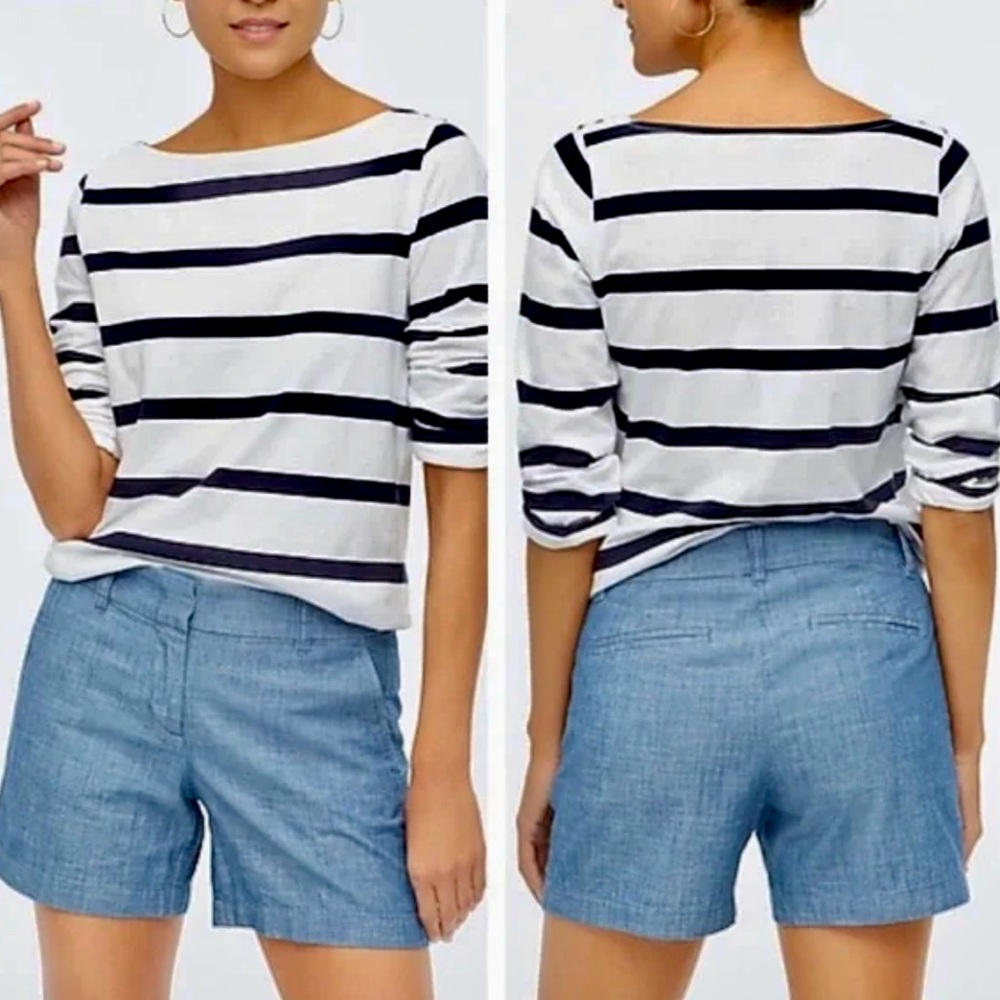 J. Crew Blue Chino/Bermuda  Women's Shorts